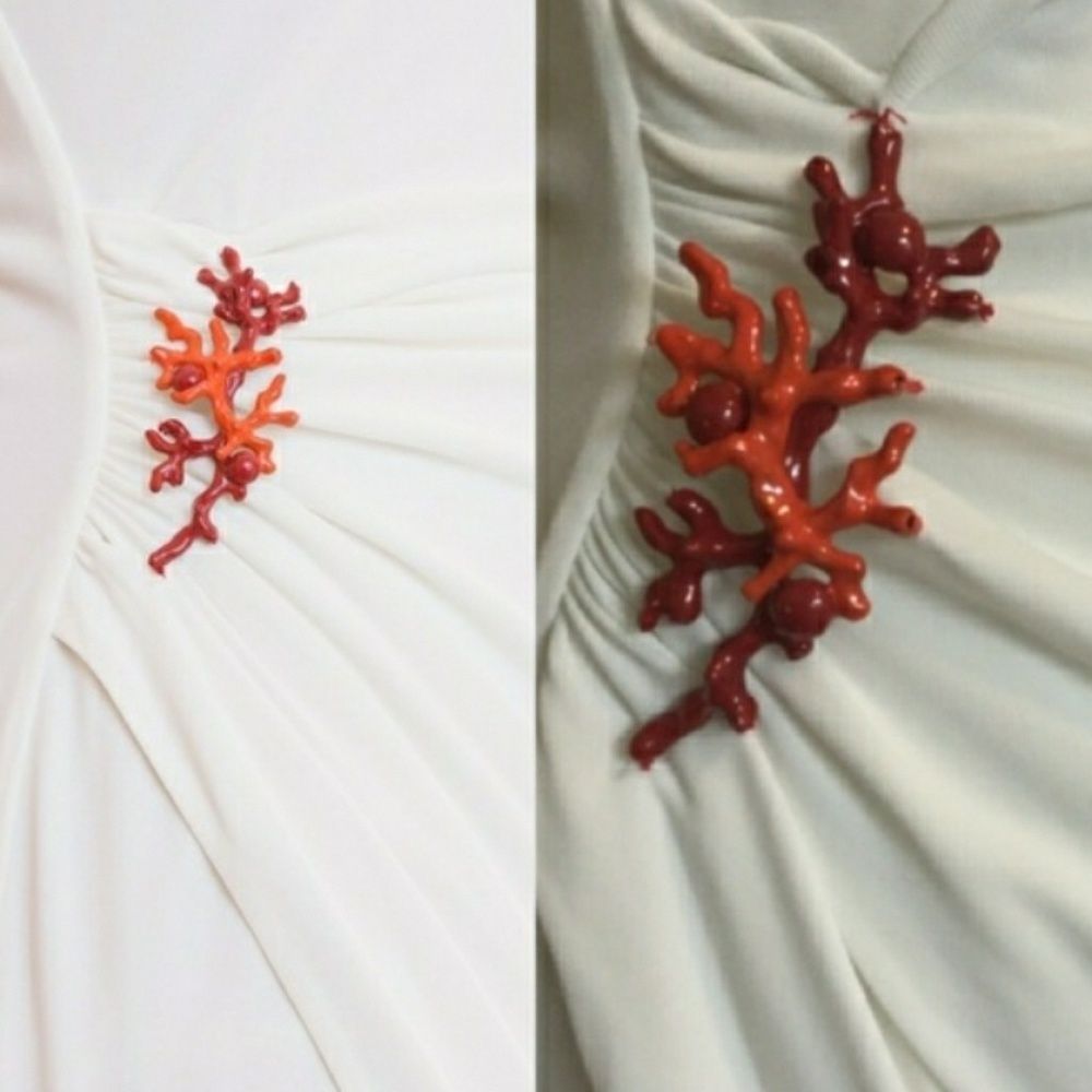 Roberto Cavalli viscose jersey white draped Dress - Picture 2 of 7